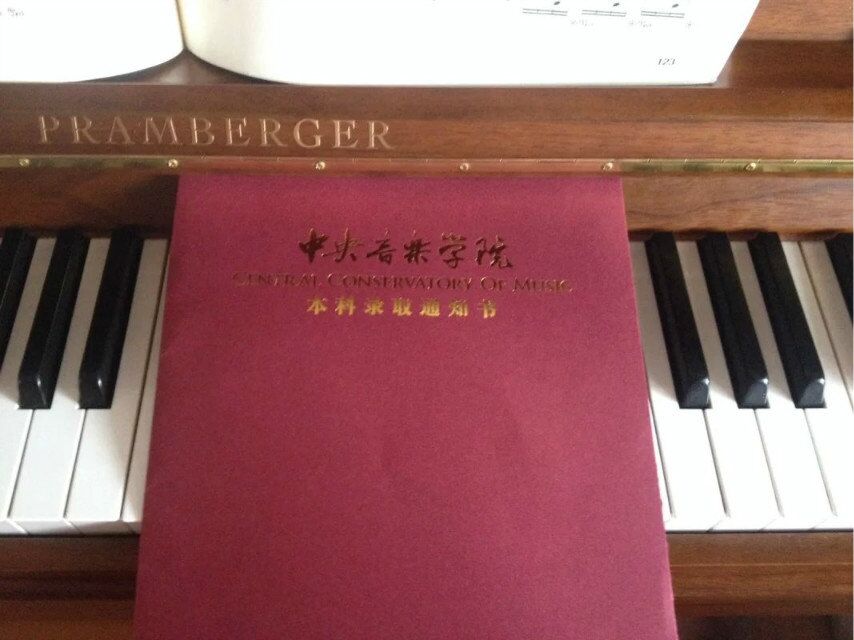 宁龙被录取到中央音乐学院